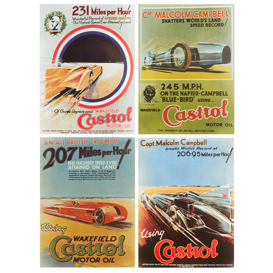 castrol_classic_landspeed_record_poster_set_200+_miles_per_hour